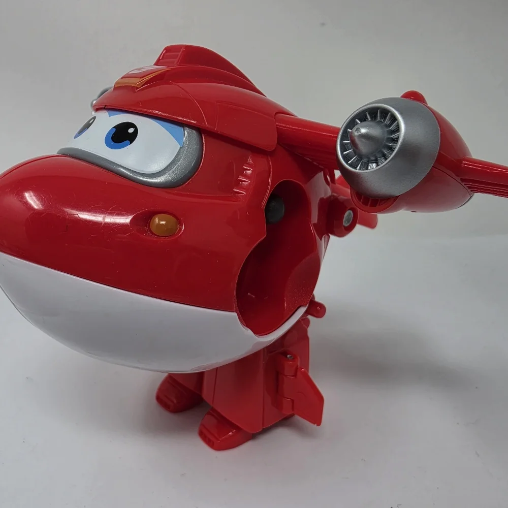 Super Wings Jett Airplane Plane Red White FLAW: MISSING ARMS